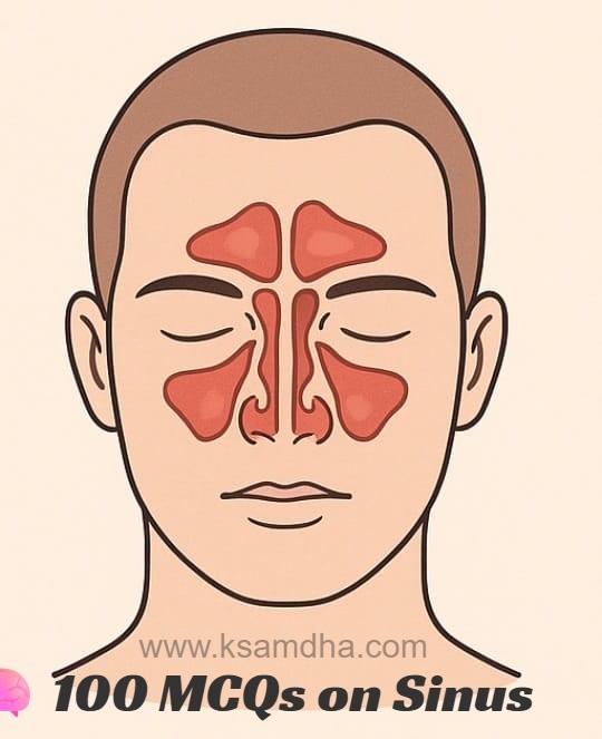 🧠 100 MCQs on Sinus